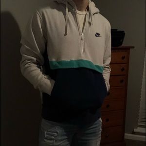 Nike Tri-Color 1/4 Zip Hoodie